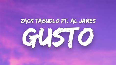 Zack Tabudlo – Gusto Lyrics .